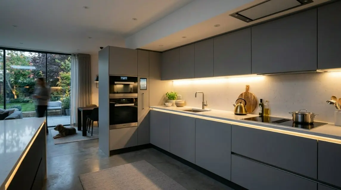 Premium Functional Grey Kitchen Cabinets- ကမ္ဘာလုံးဆိုင်ရာ B2B ဝယ်ယူသူများအတွက် Smart Storage၊ Eco-Materials နှင့် Embedded Lighting အတွက် 2026 Ultimate Guide