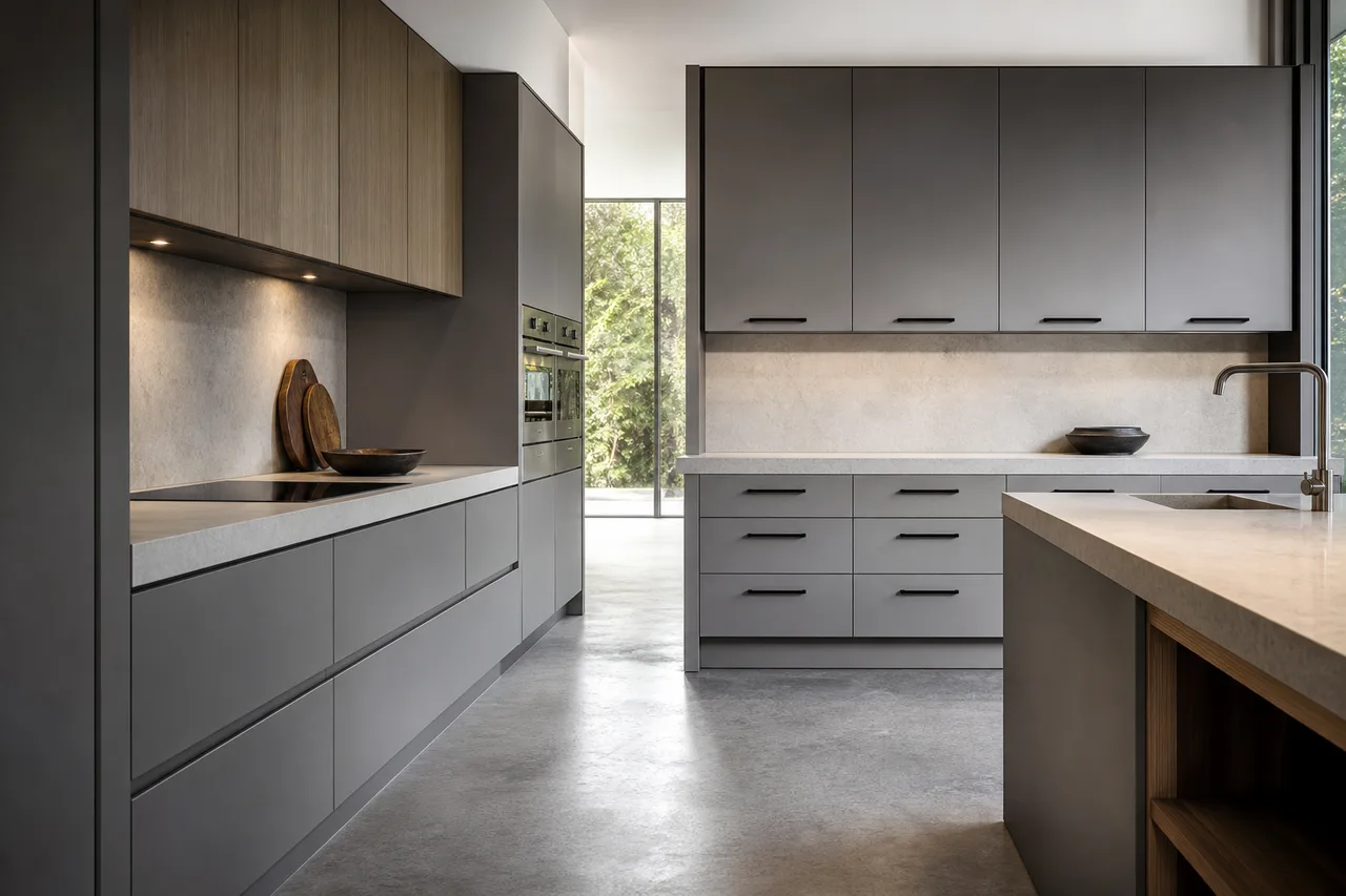 US ရှိ Handless Kitchen Cabinets (2026)- Handleless, Integrated-Pull, နှင့် Black-Handle Designs များအတွက် ရှင်းလင်းသော ဝယ်သူ FAQ