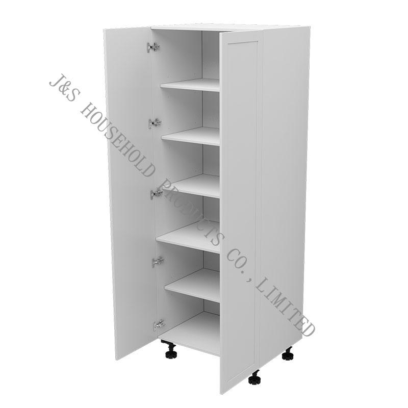 Kitset မီးဖိုချောင် Flat Pack နှစ်ထပ်တံခါးမြင့် Cabinet