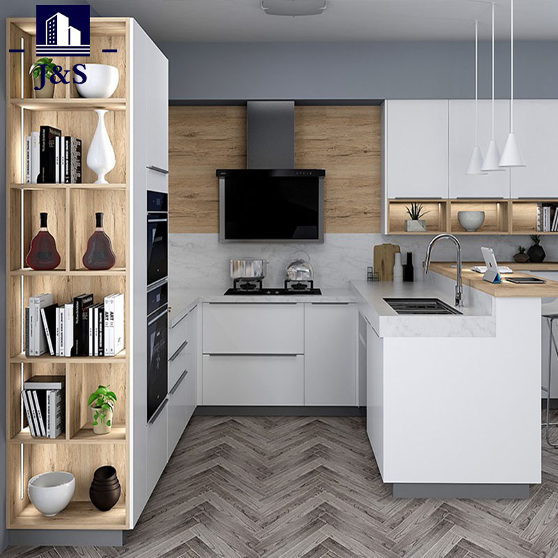 ခေတ်မီ Veneer မီးဖိုချောင် Cabinets